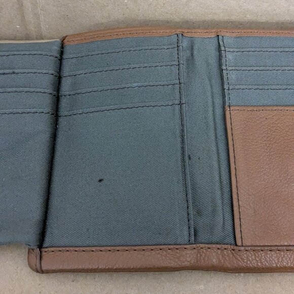 Fossil‎ Brown Leather Wallet Long Live Vintage - Picture 9 of 14